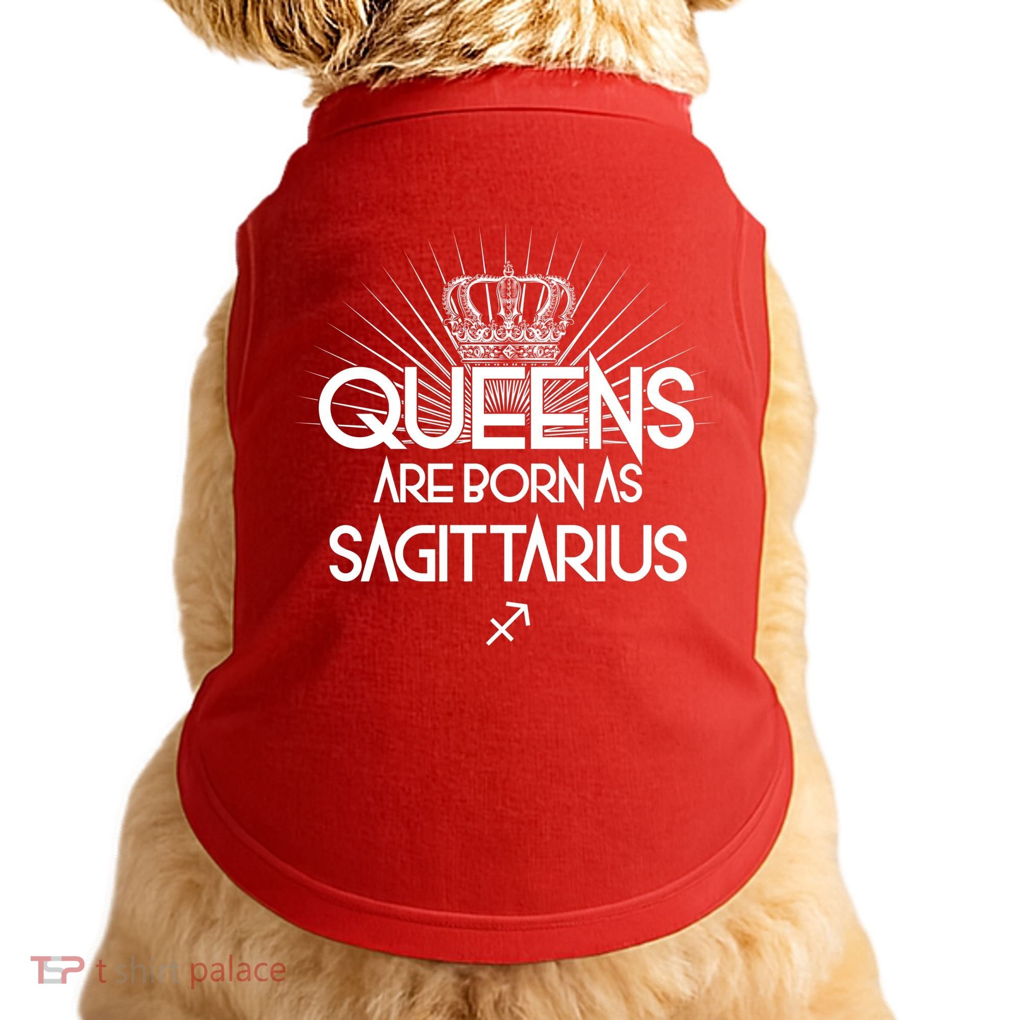 Queens Are Born As Sagittarius Doggie Tank