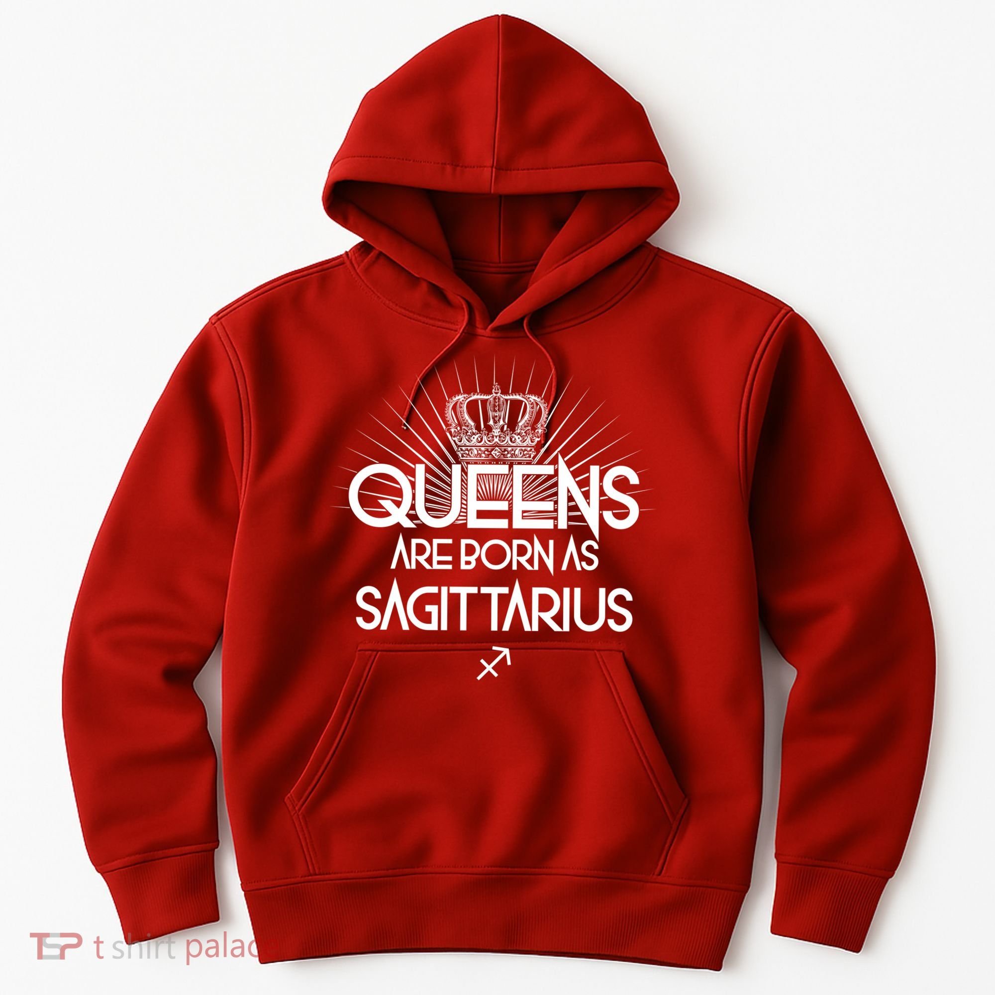 Queens Are Born As Sagittarius Hoodie