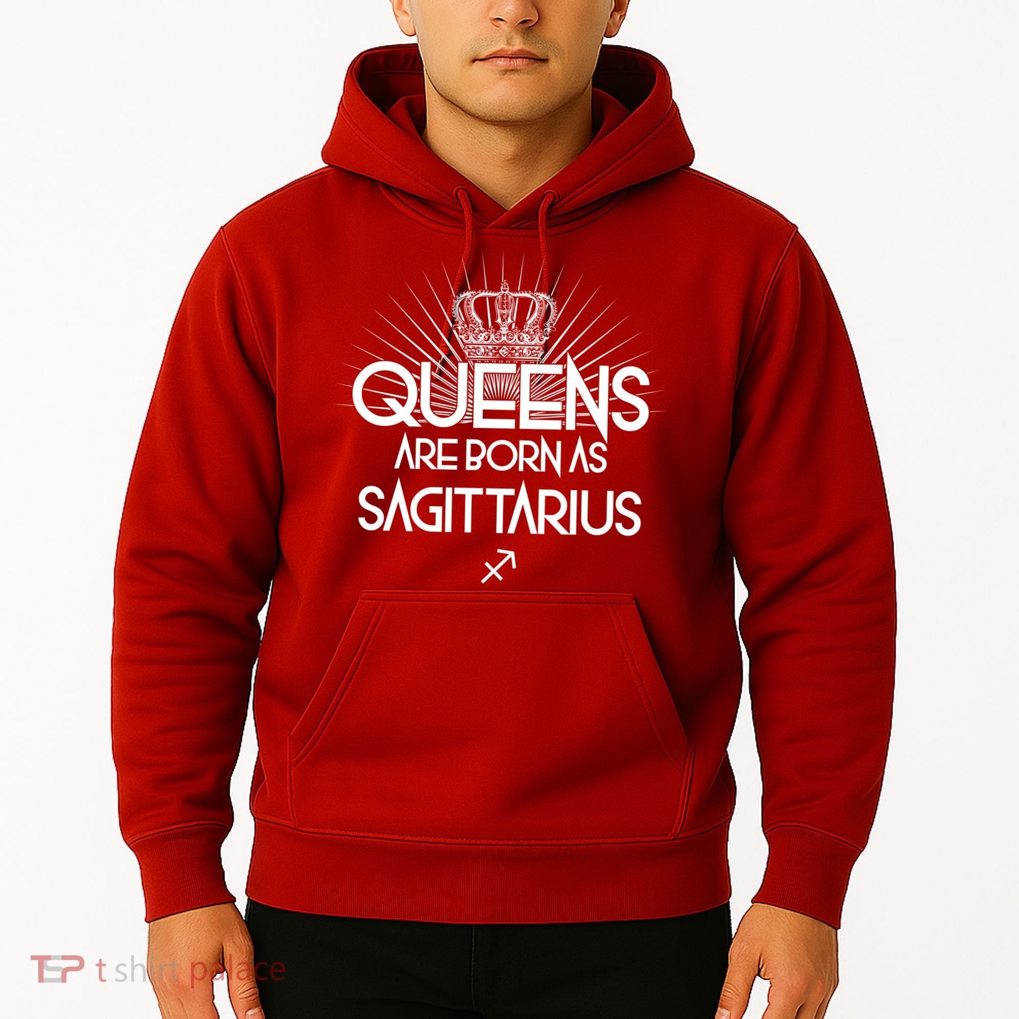 Queens Are Born As Sagittarius Hoodie