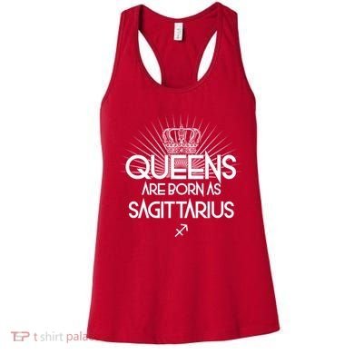 Queens Are Born As Sagittarius Women's Tank Top