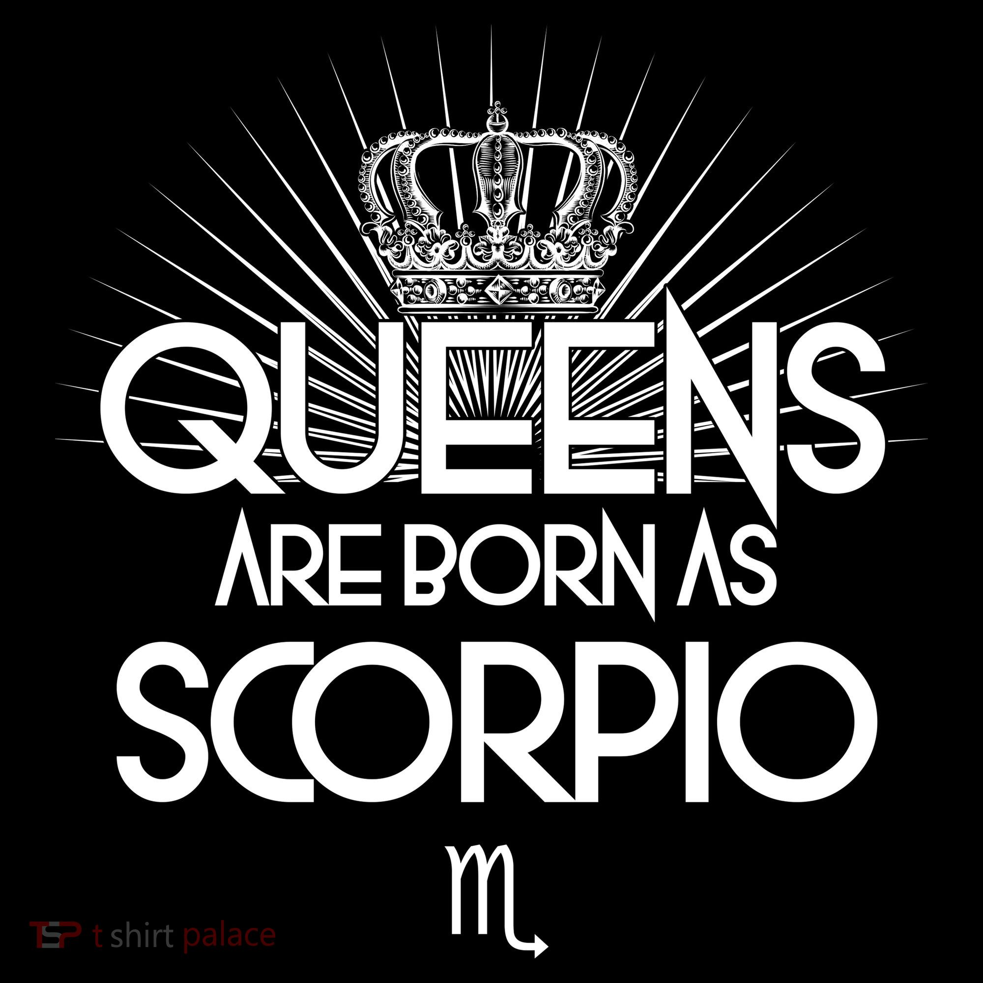Queens Are Born As Scorpio Women's Hoodie