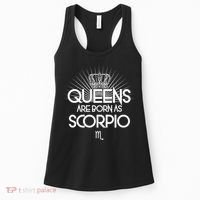 Queens Are Born As Scorpio Women's Tank Top thumb 0
