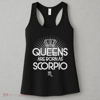 Queens Are Born As Scorpio Women's Tank Top thumb 3
