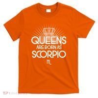 Queens Are Born As Scorpio T-Shirt thumb 0
