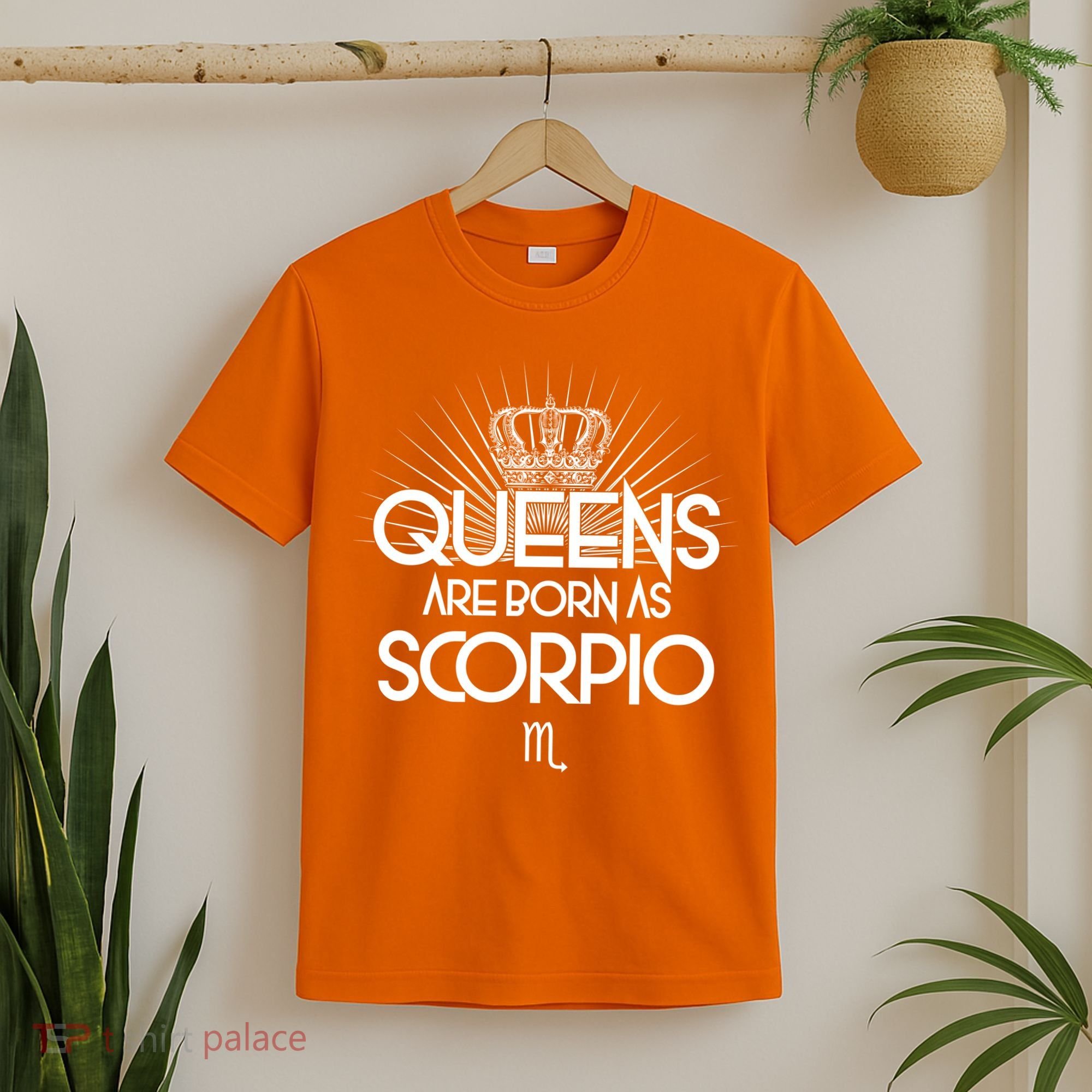 Queens Are Born As Scorpio T-Shirt