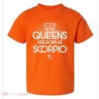 Queens Are Born As Scorpio Toddler T-Shirt thumb 0