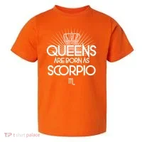 Queens Are Born As Scorpio Toddler T-Shirt thumb 0
