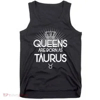 Queens Are Born As Taurus Tank Top thumb 0