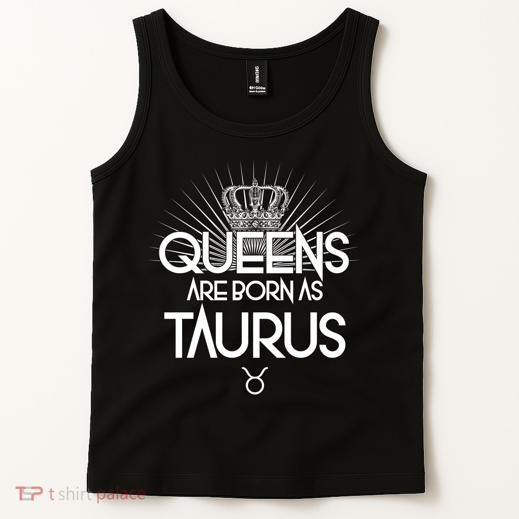 Queens Are Born As Taurus Tank Top