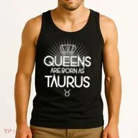 Queens Are Born As Taurus Tank Top thumb 3