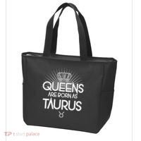Queens Are Born As Taurus Tote Bag thumb 3