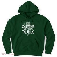 Queens Are Born As Taurus Hoodie thumb 0