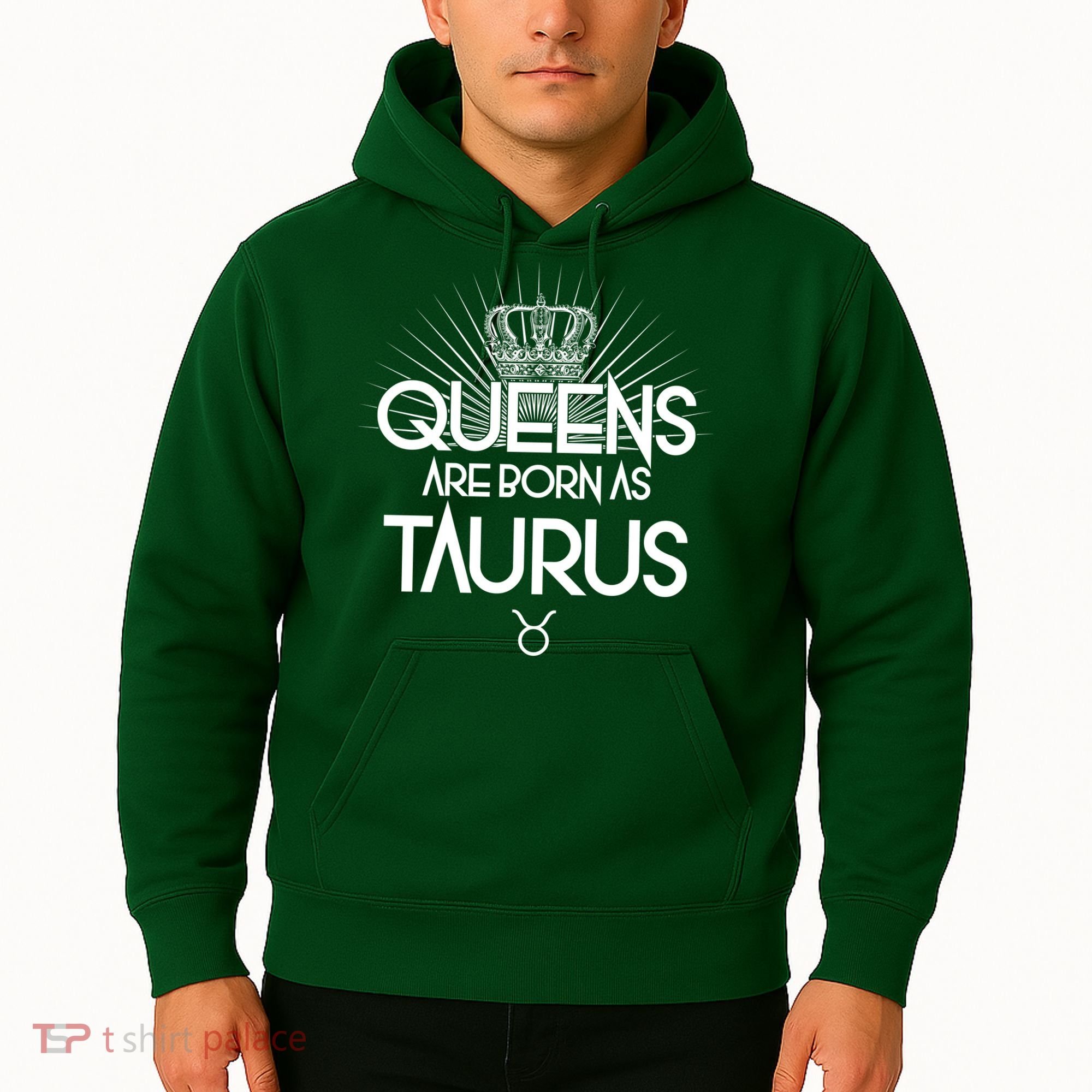 Queens Are Born As Taurus Hoodie