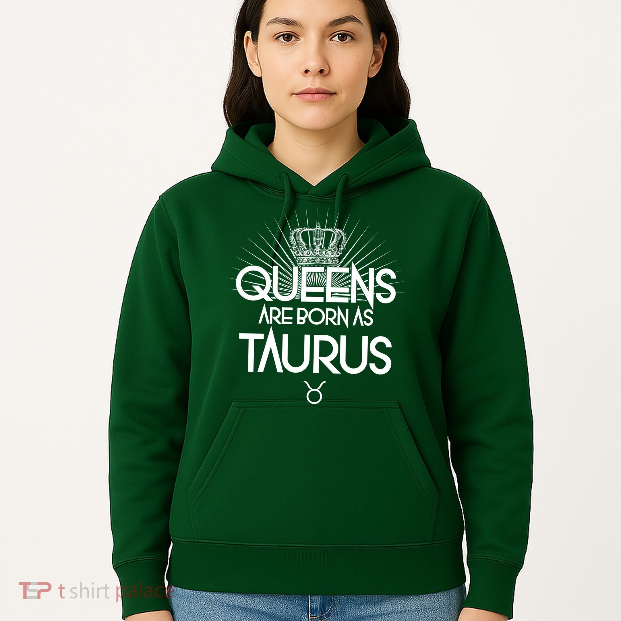 Queens Are Born As Taurus Hoodie