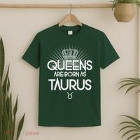 Queens Are Born As Taurus T-Shirt thumb 2