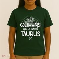 Queens Are Born As Taurus T-Shirt thumb 4