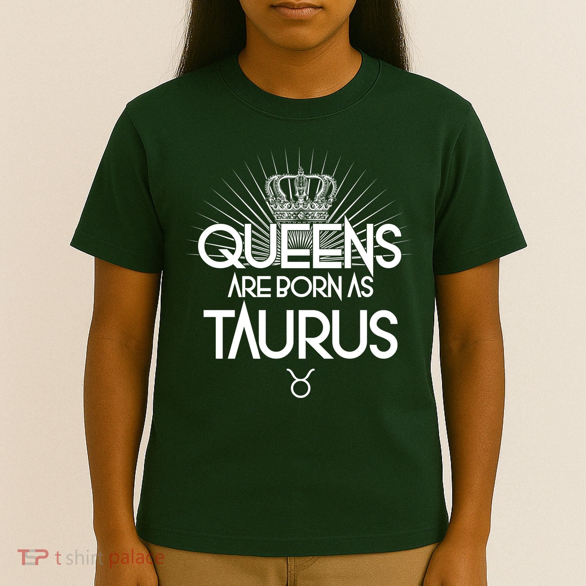 Queens Are Born As Taurus T-Shirt