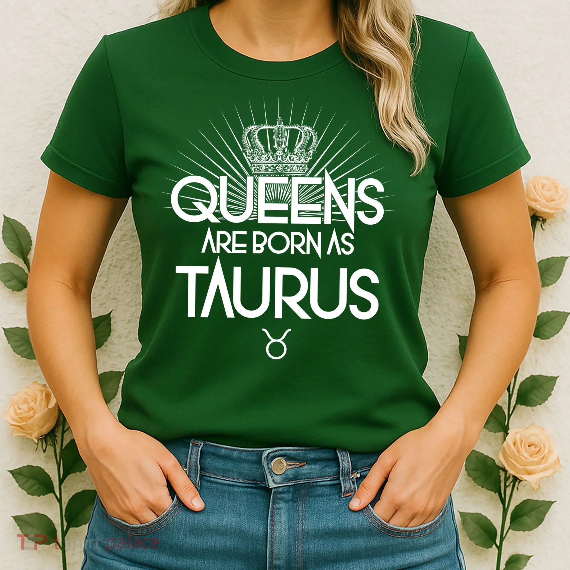 Queens Are Born As Taurus Women's T-Shirt