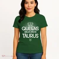 Queens Are Born As Taurus Women's T-Shirt thumb 4