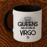 Queens Are Born As Virgo Coffee Mug thumb 2