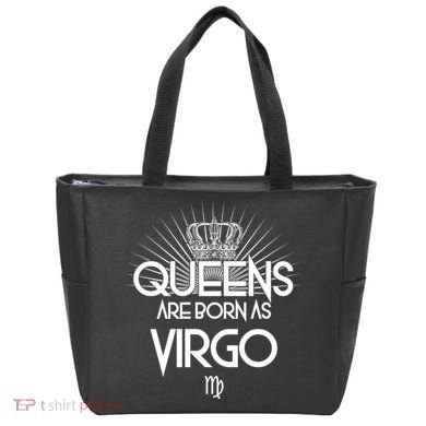 Queens Are Born As Virgo Tote Bag