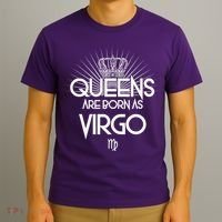 Queens Are Born As Virgo T-Shirt thumb 3