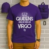 Queens Are Born As Virgo T-Shirt thumb 6