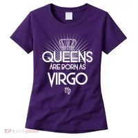 Queens Are Born As Virgo Women's T-Shirt thumb 0