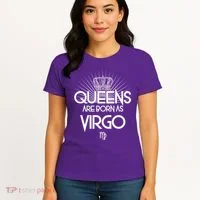Queens Are Born As Virgo Women's T-Shirt thumb 4