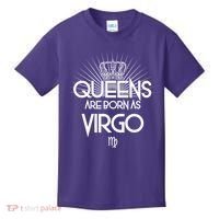 Queens Are Born As Virgo Kids T-Shirt thumb 0
