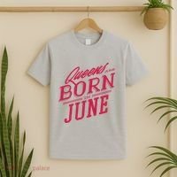 Queens Are Born In June T-Shirt thumb 2