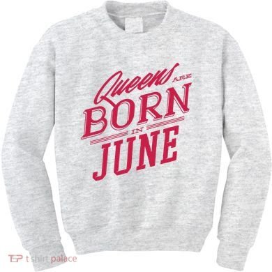 Queens Are Born In June Kids Sweatshirt