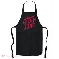 Queens Are Born In June Apron thumb 0