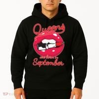 Queens Are Born in September Lipstick Hoodie thumb 2