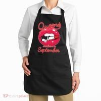 Queens Are Born in September Lipstick Apron thumb 2