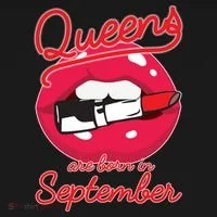 Queens Are Born in September Lipstick Apron thumb 3