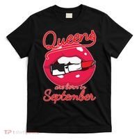 Queens Are Born in September Lipstick T-Shirt thumb 0