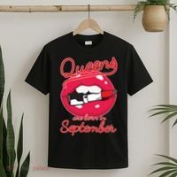 Queens Are Born in September Lipstick T-Shirt thumb 2