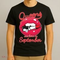 Queens Are Born in September Lipstick T-Shirt thumb 3