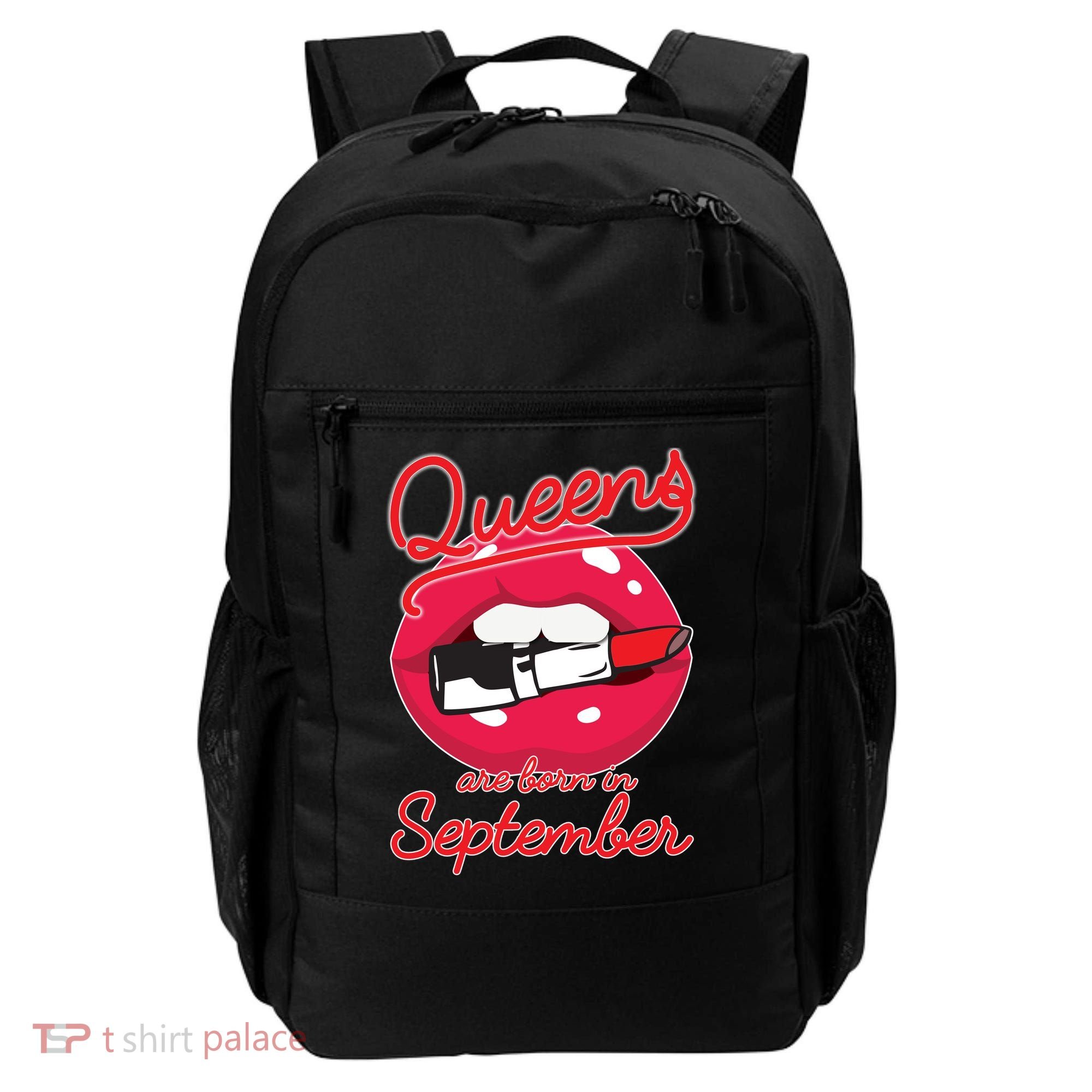 Queens Are Born in September Lipstick Backpack