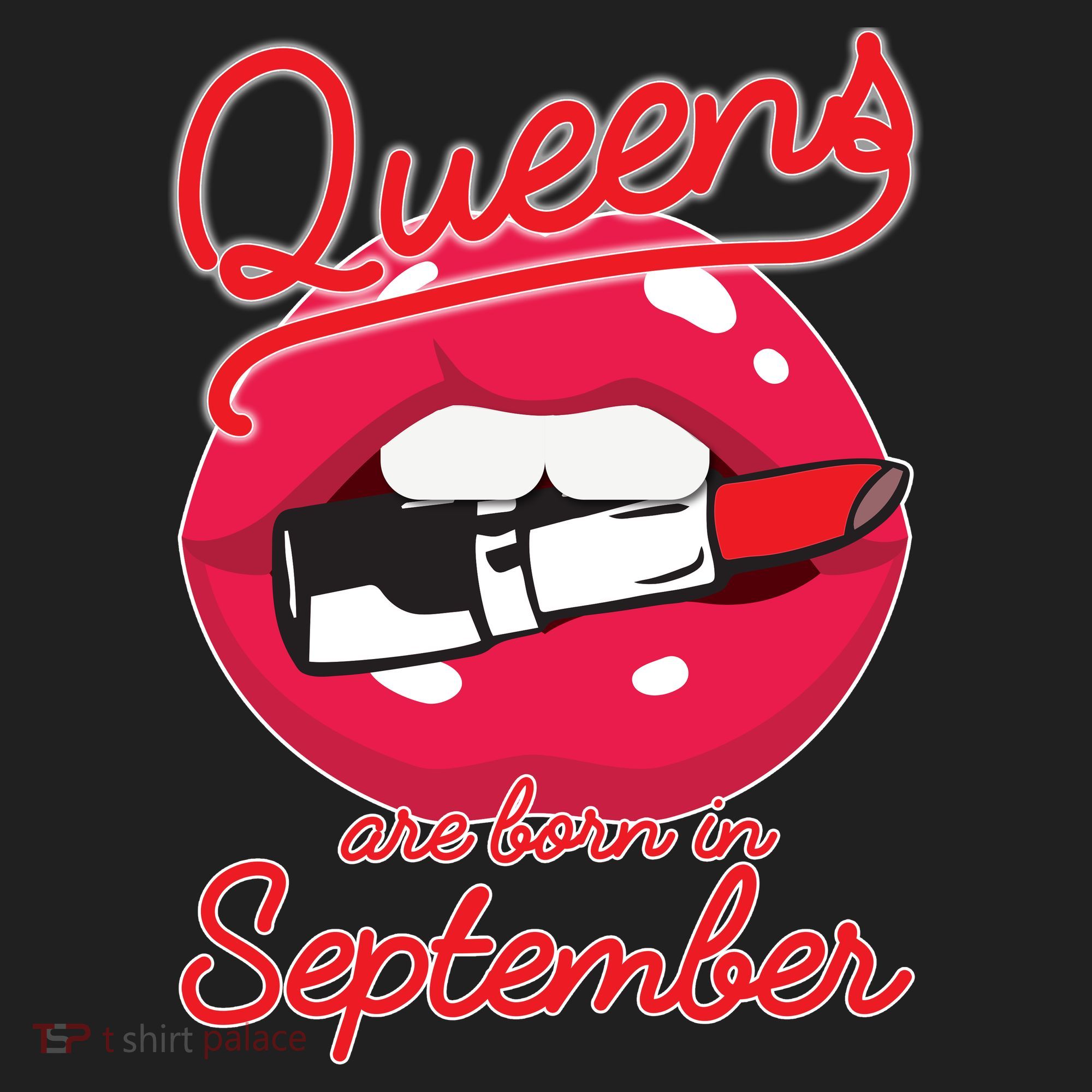 Queens Are Born in September Lipstick Beanie