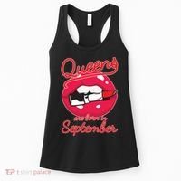 Queens Are Born in September Lipstick Women's Tank Top thumb 0