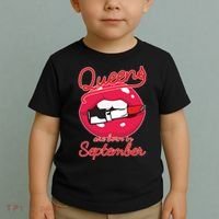 Queens Are Born in September Lipstick Toddler T-Shirt thumb 2