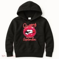 Queens Are Born in September Lipstick Kids Hoodie thumb 0