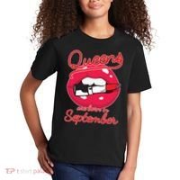 Queens Are Born in September Lipstick Kids T-Shirt thumb 2