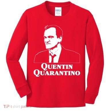 Quentin Quarantino Kids Long Sleeve Shirt