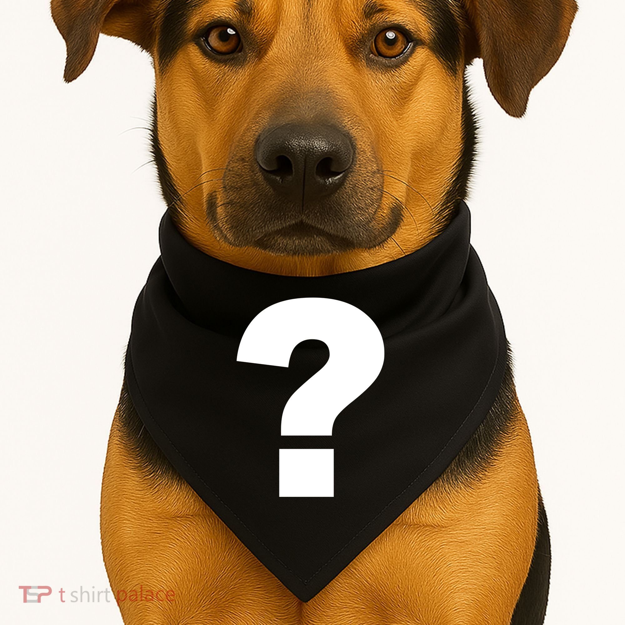 Question Mark Logo USA-Made Doggie Bandana