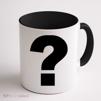 Question Mark Logo Coffee Mug back