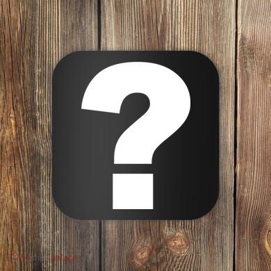 Question Mark Logo Coaster