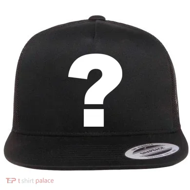 Question Mark Logo Flat Bill Trucker Hat